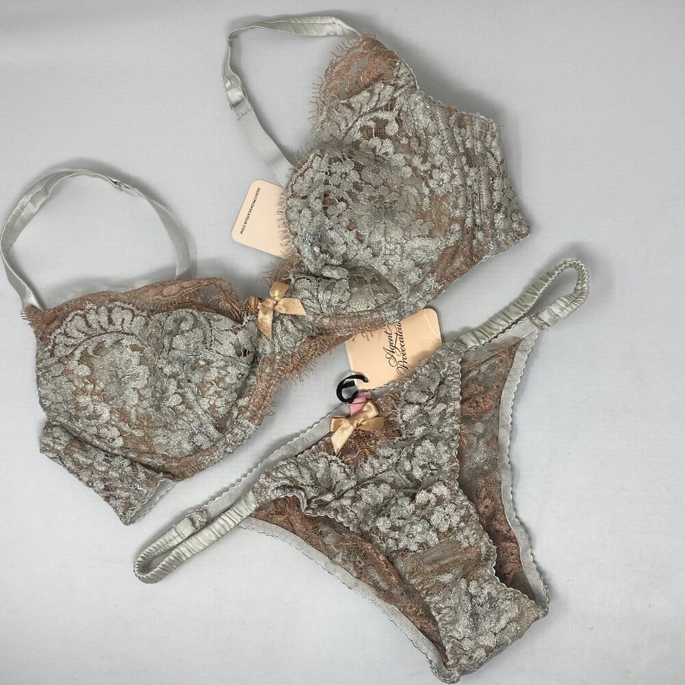 Agent Provocateur Lorelli Rose Gold Silver NWT $1,010